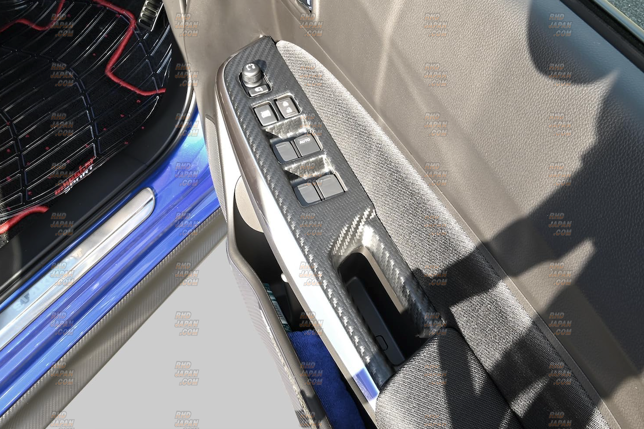 Second Stage Power Window Switch & Door Trim Panel Matte Black